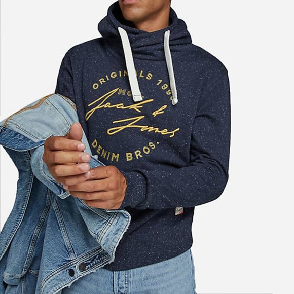 Jack & Jones Men's Jorreuben Sweat Hood Small - Picture 3 of 12